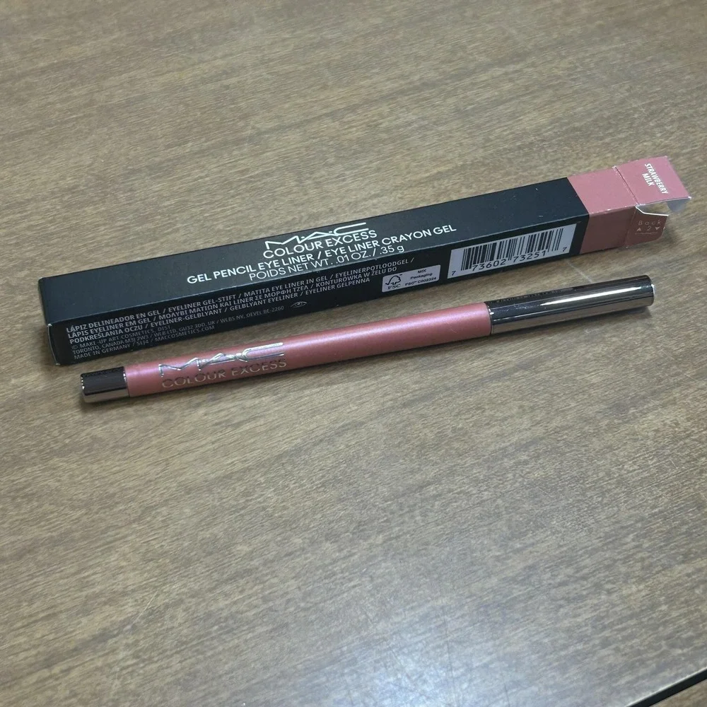 MAC Colour Excess Gel Pencil Eye Liner Strawberry Milk 0.01oz 0.35g Pink